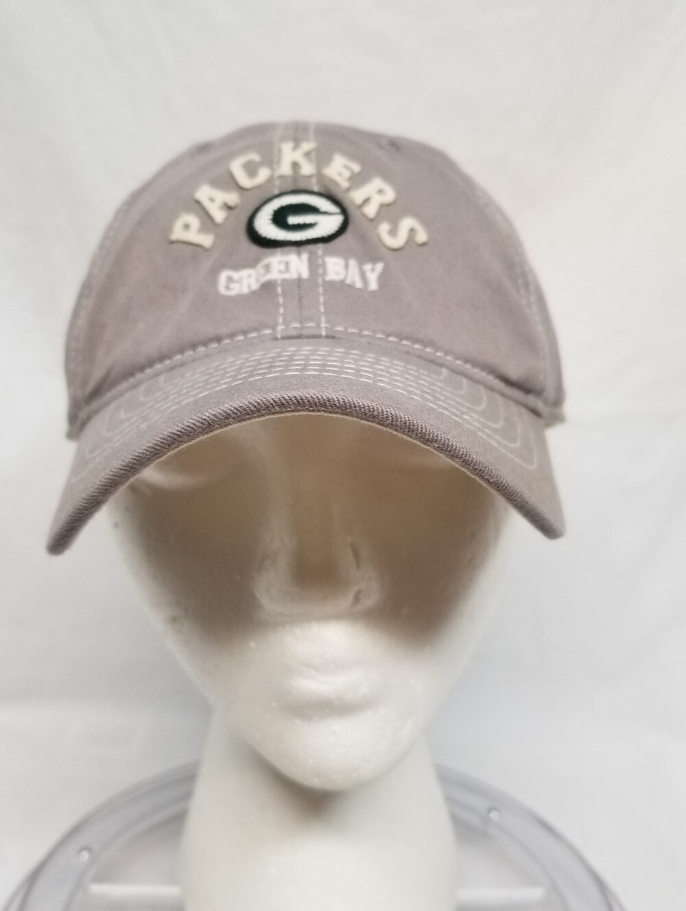 Green Bay Packers Hat Youth Gray Embroidered NFL Team Apparel Cap Green Bay Logo